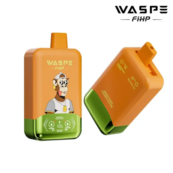 WASPE FIHP Double Flavor 40K (40000) Puffs Smart LED Display 2% 5% Nicotine 36mL E-liquid 850mAh Rechargeable Battery Disposable Vape 10 WASPE FIHP Double Flavor 40K (40000) Puffs Smart LED Display 2% 5% Nicotine 36mL E-liquid 850mAh Rechargeable Battery Disposable Vape