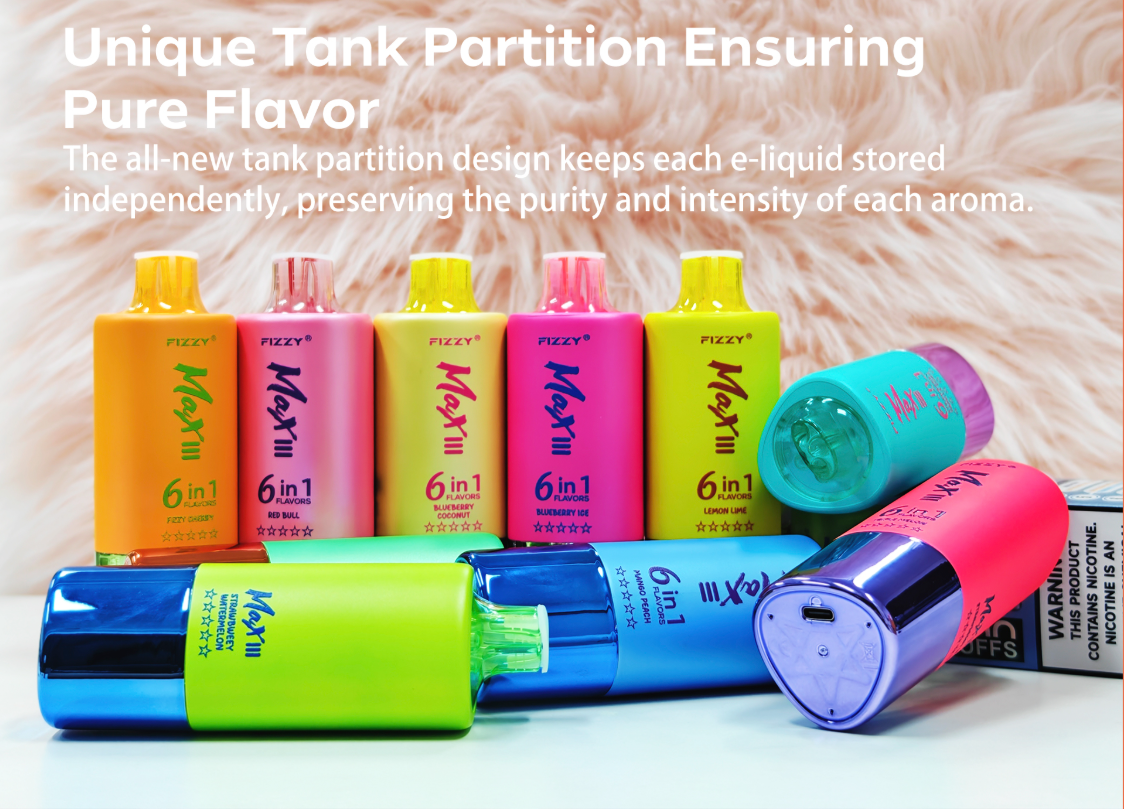 Multi-Flavor Vape: Unlock Explosive Taste: FIZZY Max III Delivers 3X the Refreshment! vapes88.com