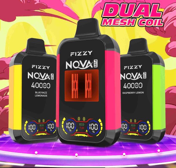 vapes88.com Fizzy Nova Plus 40000 Puffs Berry Zesty Blast 6-Flavor Bundle – 6pcs