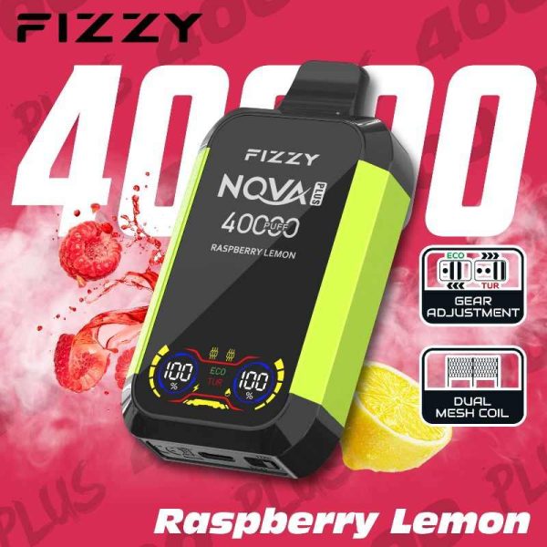 vapes88.com Fizzy Nova Plus Raspberry Lemon – 40K (40000) Puffs Disposable Vape