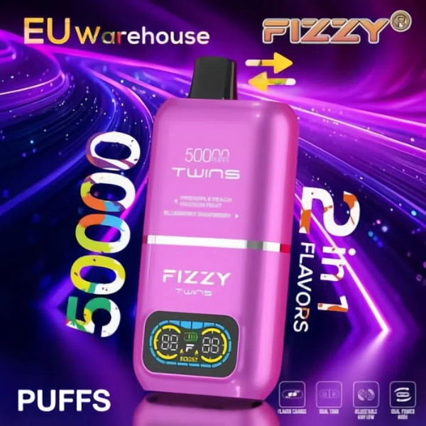 vapes88.com FIZZY TWINS 50K: Double the Flavor! Double the Vapor! Double the Thrills! The Ultimate Disposable Vape Experience!